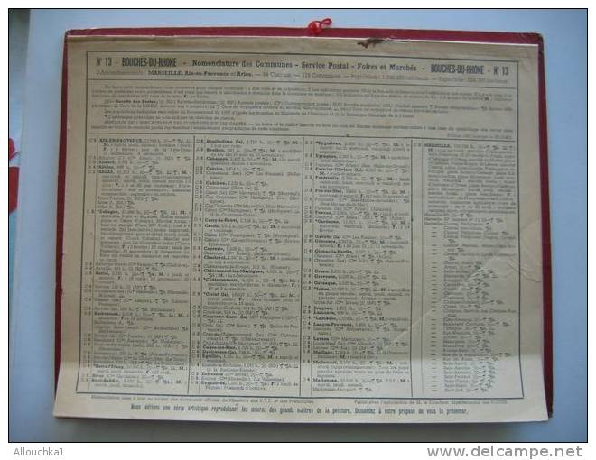 ALMANACH DES POSTES &TELEGRAPHES 1965 PECHEURS A ANTIBES   ETAT  VOIR SCANN PAS FACILE A TROUVER COMPLET - Grand Format : 1961-70