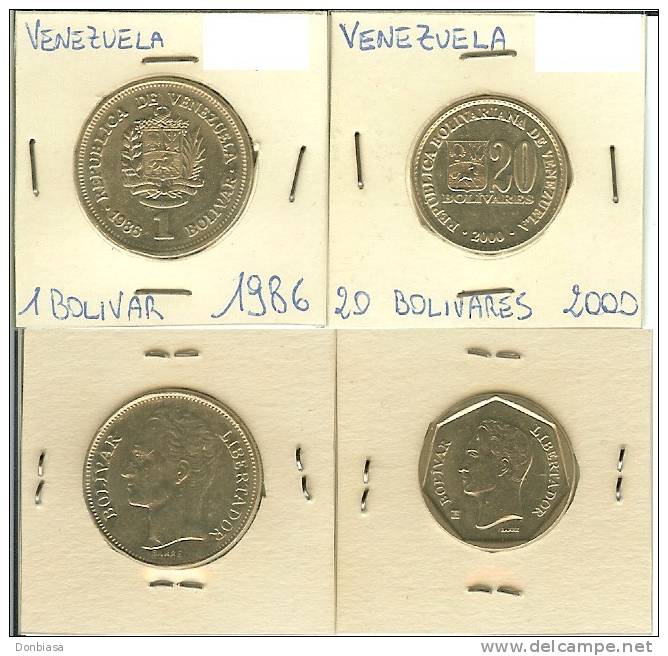 Venezuela: Lotto 2 Monete Differenti - Venezuela