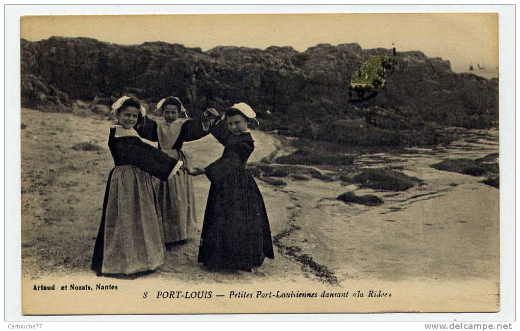 K8 - PORT-LOUIS - Petites Port-Louisiennes Dansant La "Ridée" - Port Louis