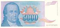 YOUGOSLAVIE   5 000 Dinara  Daté De 1994   Pick 141a   ***** BILLET  NEUF ***** - Jugoslawien
