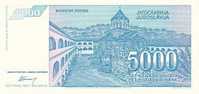 YOUGOSLAVIE   5 000 Dinara  Daté De 1994   Pick 141a   ***** BILLET  NEUF ***** - Yugoslavia