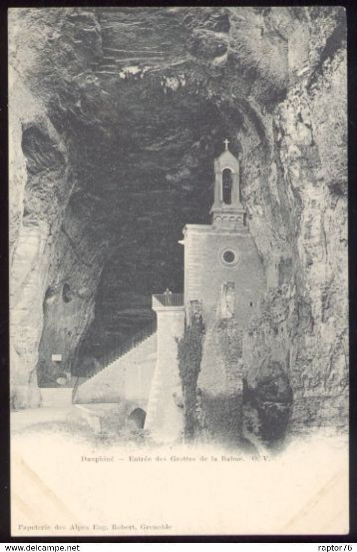 CPA Précurseur Non écrite 38 L'Entrée Des GROTTES DE LA BALME - La Balme-les-Grottes