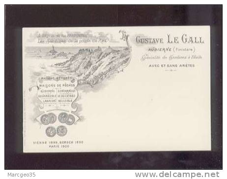 21608 Sardines àl´huile Gustave Le Gall Audierne édit.imp.belleville Belle Carte Précurseur Belle-île Lannion Concarneau - Audierne