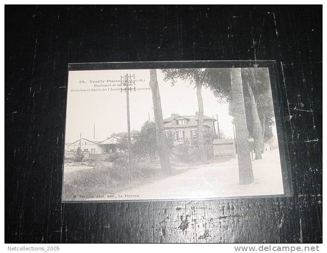 NEUILLY-PLAISANCE - BOULEVARD DE LA MARNE DIRECTION ET DEPOTS DES CHEMINS 93 SEINE SAINT DENIS - Carte Postale De France - Neuilly Plaisance