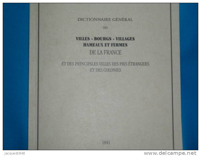 Polynésie ) Dictonnaire Des Communes (1841) VILLES/BOURGS/VILLAGES/HAMEAUX/FERMES ET BUREAUX DE POSTES /voir Description - Polynésie Française