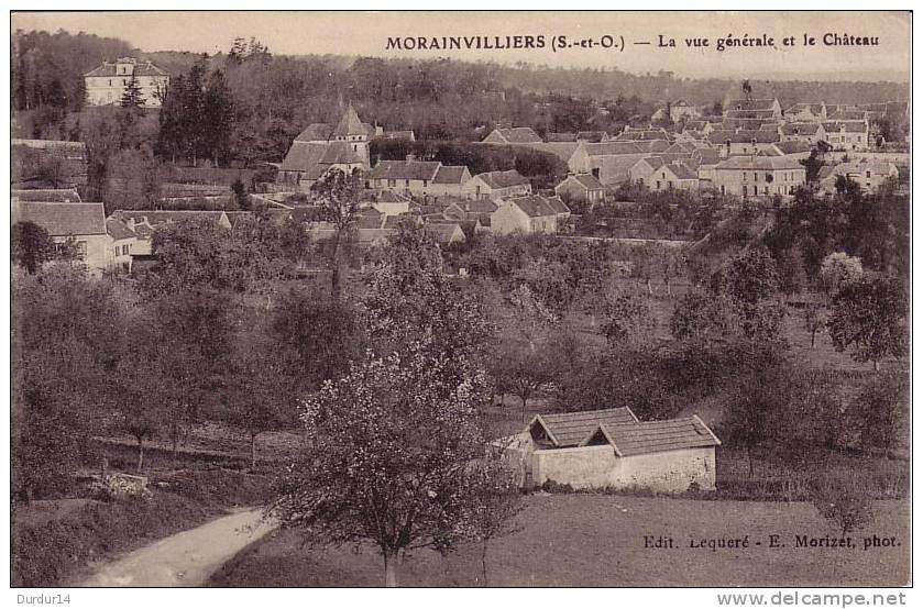 MORAINVILLIERS (Yvelynes).  La Vue Générale Et Le Château - Morainvilliers