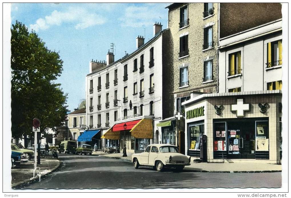 Puteaux,, Rond-point Des Bergères, Pharmacie, Bar Le Saint-Claude No1642 - Puteaux