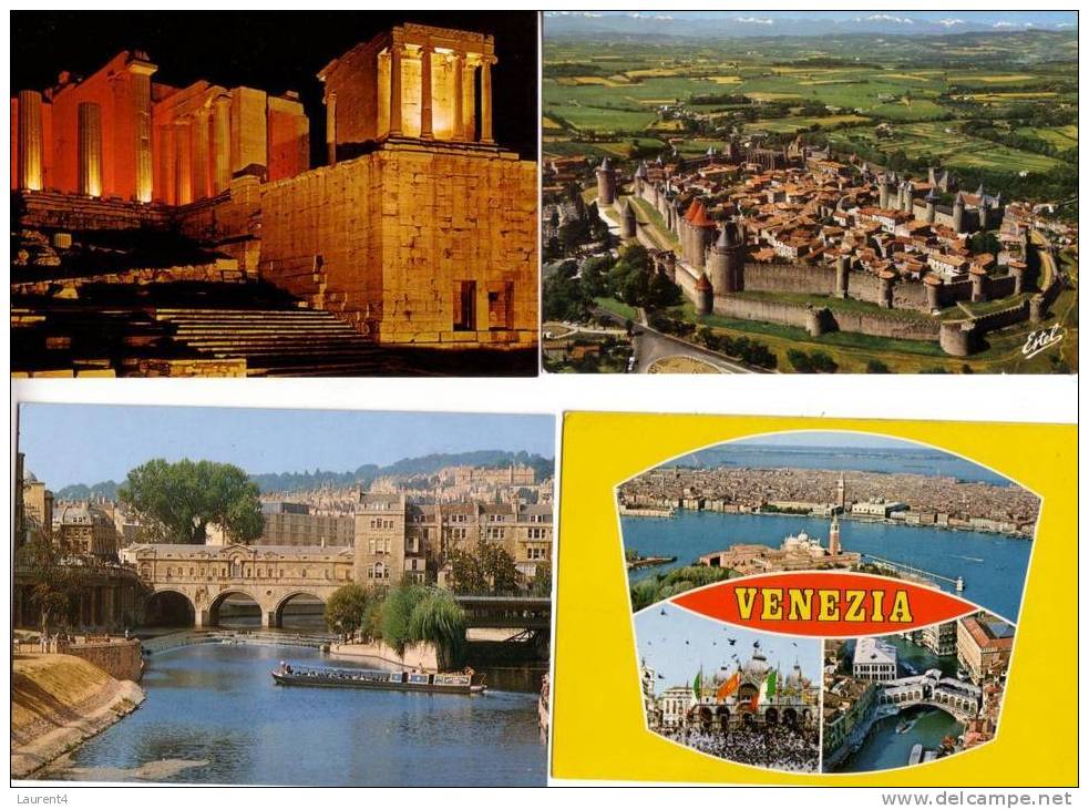 4 UNESCO Postcard - 4 Carte Sur Les Sites UNESCO - 5 - 99 Cartoline