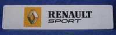 Plaque Métal D´immatriculation "RENAULT SPORT" Clio V6 - Other & Unclassified