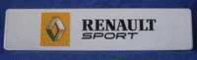 Plaque Métal D´immatriculation "RENAULT SPORT" Clio V6 - Otros & Sin Clasificación