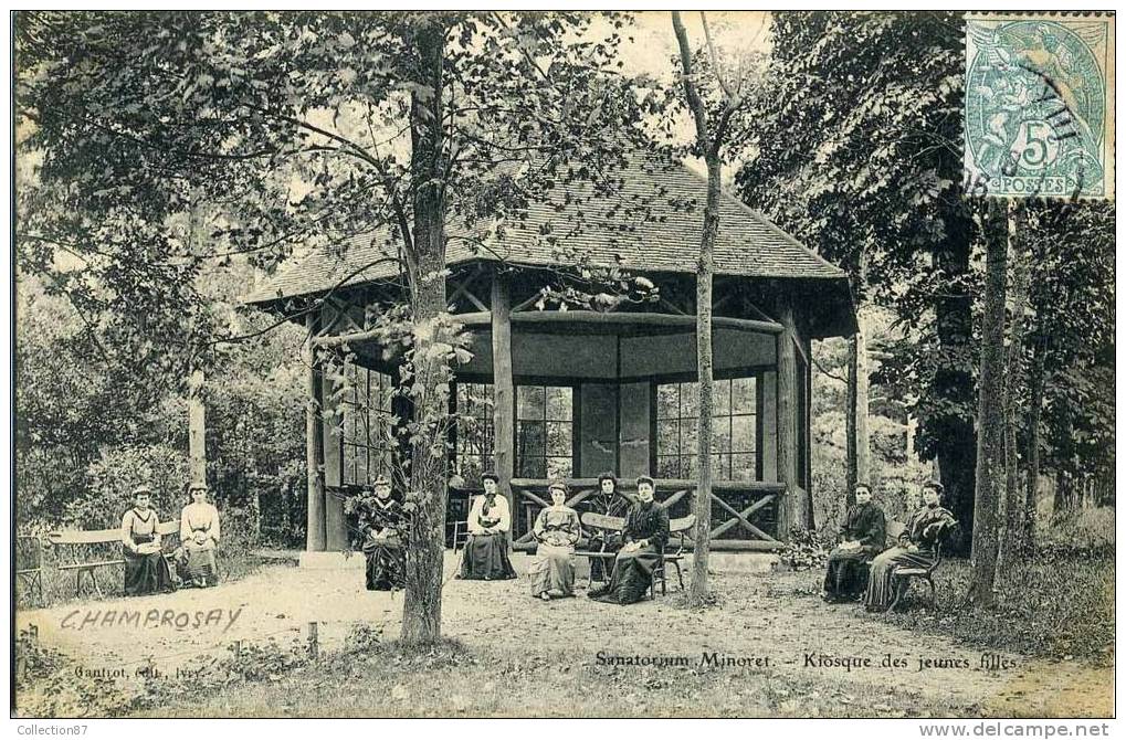 91 - ESSONNE - CHAMPROSAY - SANATORIUM MINORET - KIOSQUE Des JEUNES FILLES - Draveil