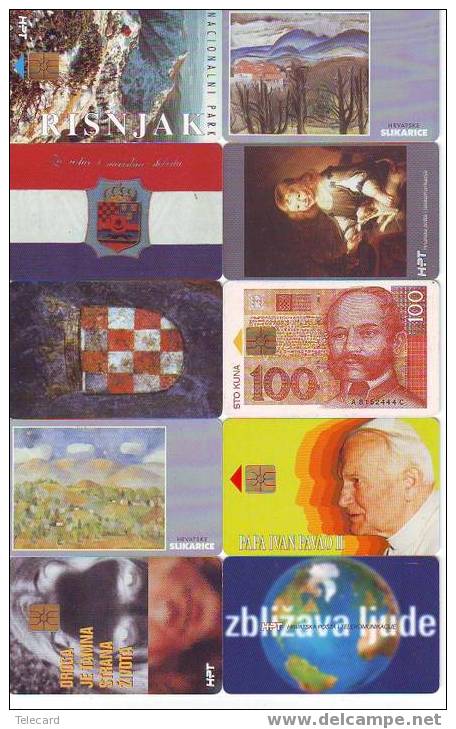 CROATIA Croatie 10 Telecartes Phonecards (12) - Kroatien