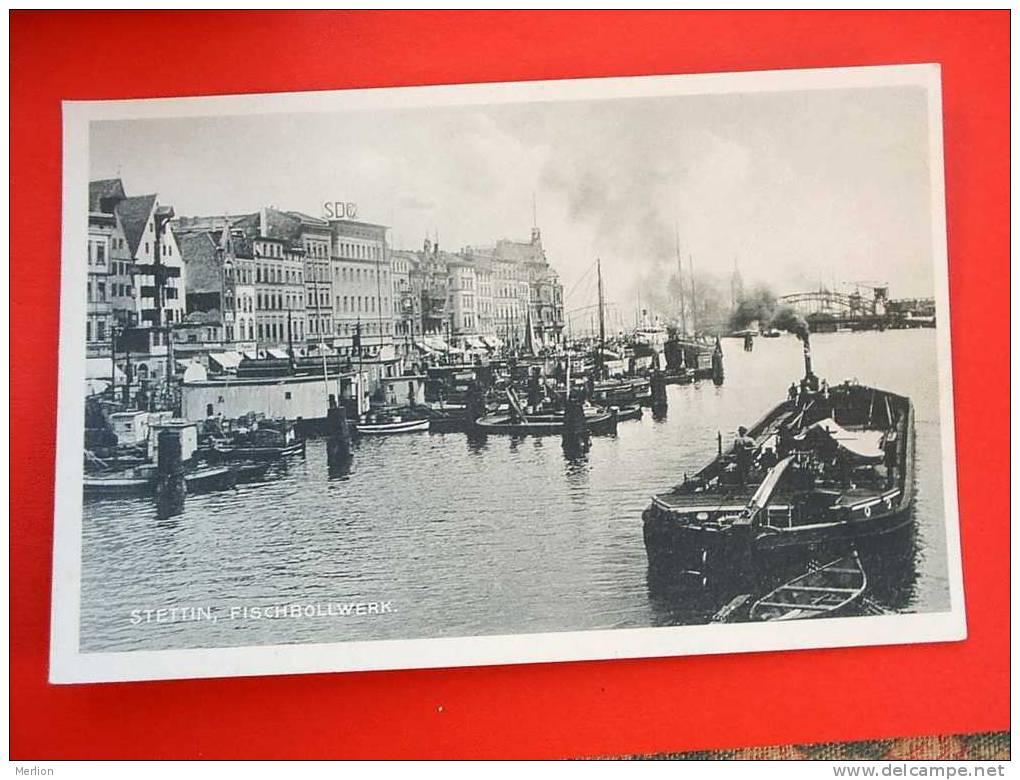 Stettin, Fischbollwerk , Boats   Cca 1930-  XF+  D6977 - Fishing Boats