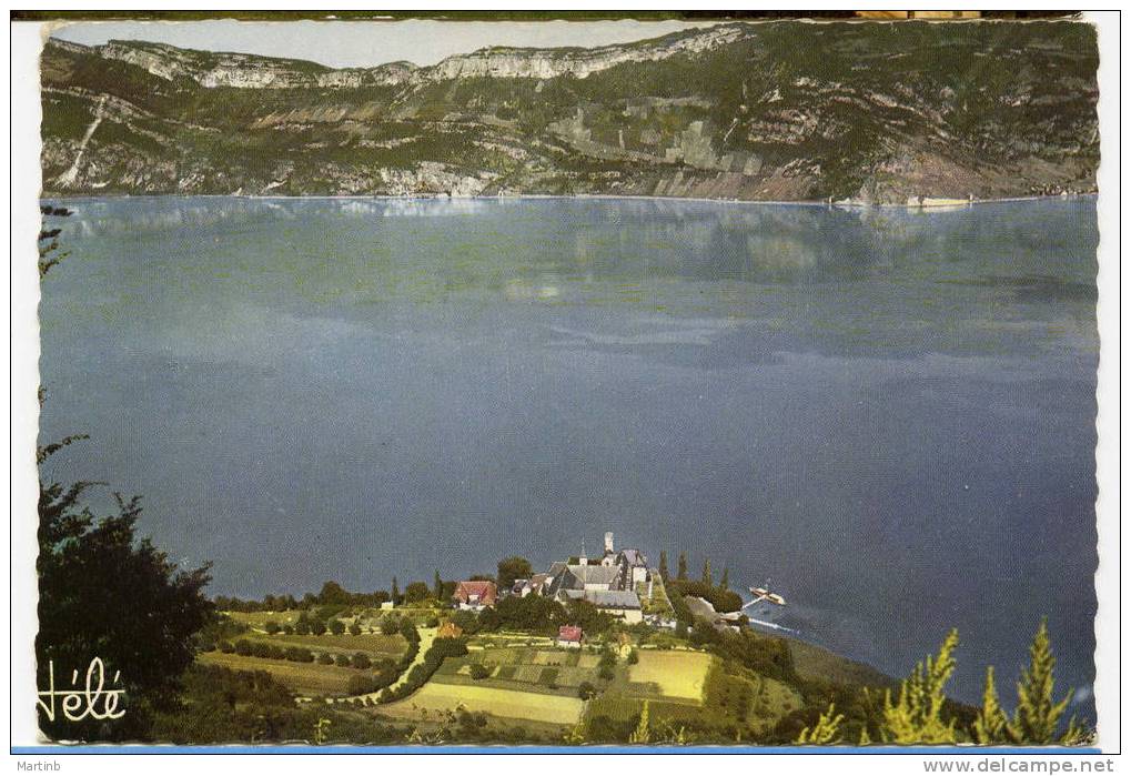 CPSM Dentelée Des Années 60 LE LAC DU BOURGET Et Abbaye D' Hautecombe - Le Bourget Du Lac