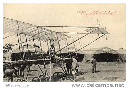 Angers -  L'aviateur Dickson Sur Biplan -  - 49 Angers - Meetings