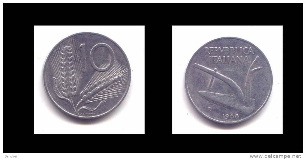10 LIRE 1968 - 10 Liras