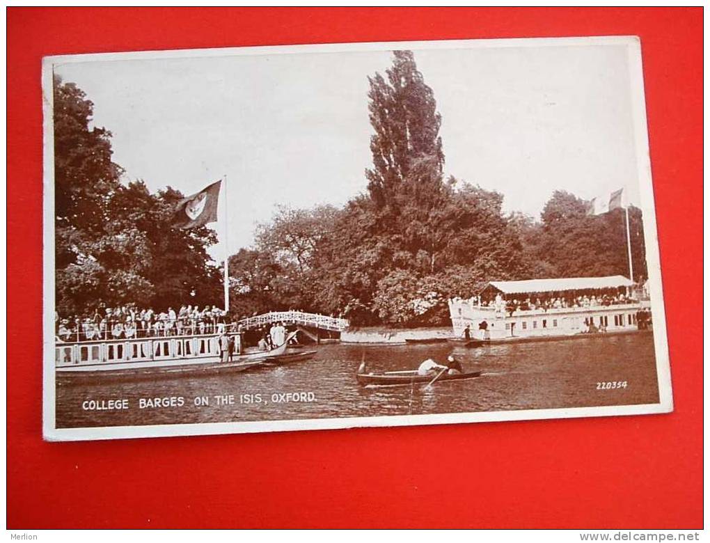 Oxford, College Barges On The Isis   PU 1949      VF  D7013 - Oxford