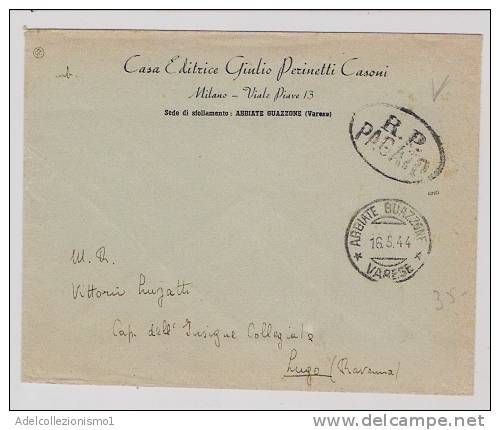 1633)lettera Con Porto Pagato Da Abbiate Guazzone A Lugo Il 16-5-1944 - Marcofilie