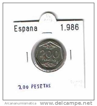 ESPAÑA JUAN CARLOS I    200 PESETAS    S/C  1.986    DL-1118 - 200 Peseta