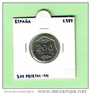 ESPAÑA JUAN CARLOS I    200 PESETAS    S/C  1.987    DL-1119 - 200 Pesetas