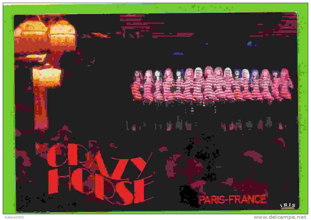 CRAZY HORSE PARIS FRANCE 1983 CARTE EN BON ETAT - Cabarets