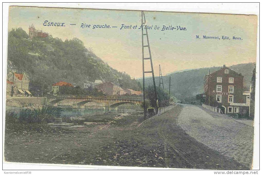 ESNEUX -  RIVE GAUCHE - PONT ET HOTEL DE BELLE VUE - Esneux