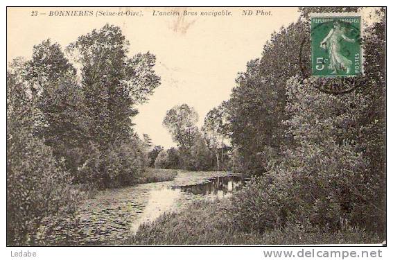 9922-BONNIERES, L'ancien Bras Navigable - 1914 - Bonnieres Sur Seine