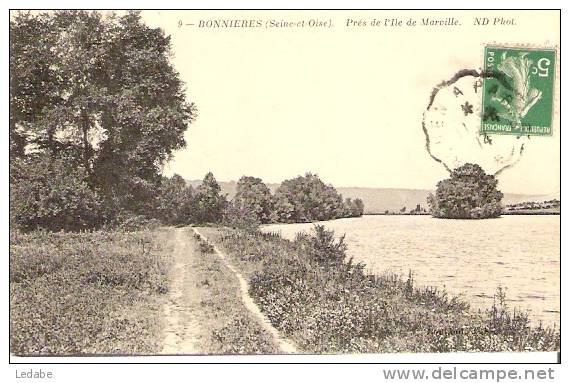 9814-BONNIERES, Près De L'île De Marville - 1914 - Bonnieres Sur Seine