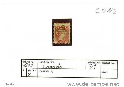 Kanada Mi. N° 31  Gestempelt  Marke Ist Einwandfrei, Michelwert 35  Euro + 46 Euro, - Used Stamps