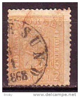 Q7513 - NORWAY NORVEGE Yv N°12 - Used Stamps