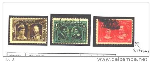 Kanada Mi. N° 84 - 86, Gestempelt 1908, 300. Jahrestag Der Gründung Der Stadt Quebec - Used Stamps