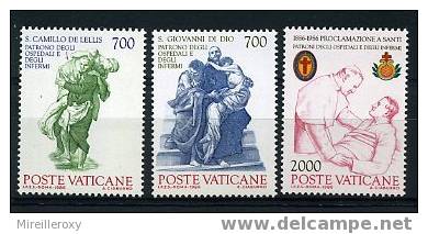 VATICAN / 797-799 / SAINT JEAN DE DIEU ET CAMILLE DE LEILIS - Neufs