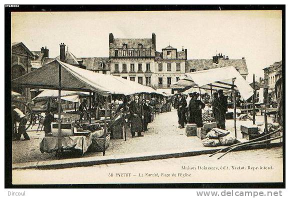 6449 -  Yvetot  Le Marché Place De L'église - Yvetot