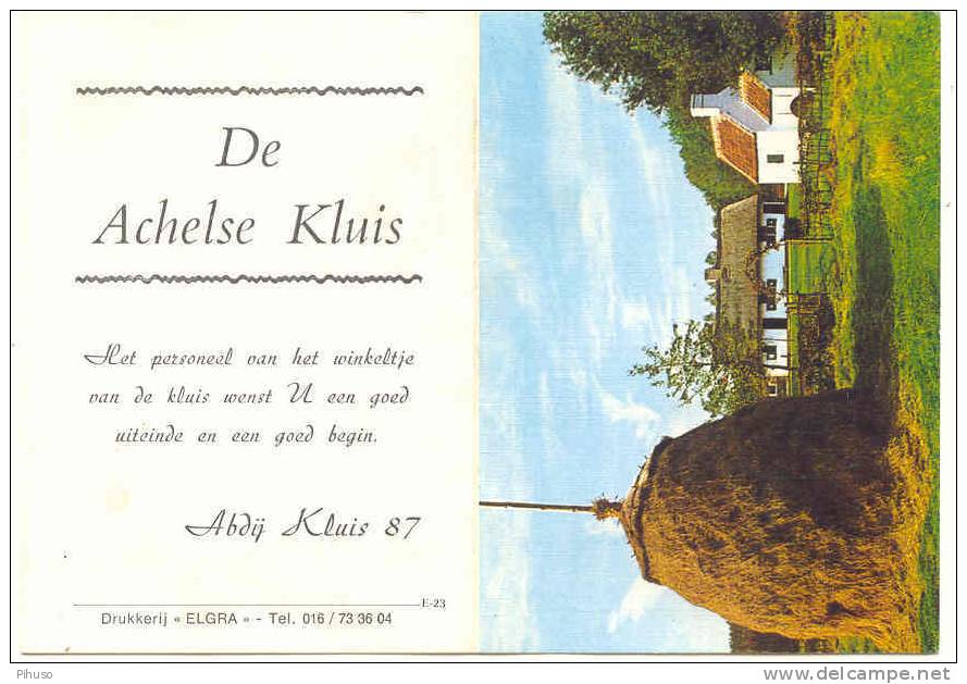 B1370  ACHEL : Achelse Kluis ( Kerstkaart Met Agenda 1987 ) - Hamont-Achel