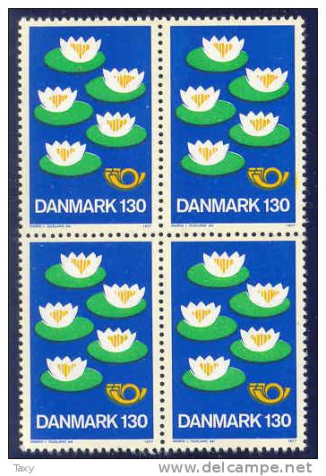 Idée Européenne- Danemark Y&T 637** En Blocs De 4 - Unused Stamps
