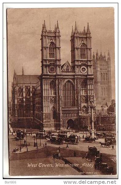GOOD OLD GREAT BRITAIN POSTCARD - LONDON - Westminster Abbey (posted 1912) - Westminster Abbey