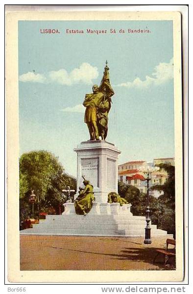 GOOD OLD PORTUGAL POSTCARD - LISBOA / LISBON - Monument Marquez Sa Da Bandeira - Lisboa