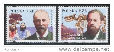 2002 POLAND Polish People In The World(DINOSAUR) 2v STAMP - Ungebraucht