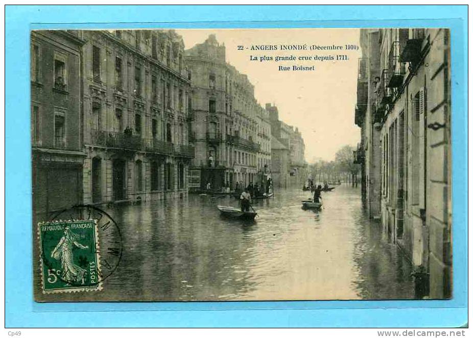 Bddd - 49 - ANGERS - Inondation - Rue Boisnet - Angers