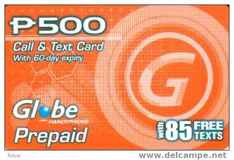PHILIPPINES 500 PESOS  GSM  MOBILE  PHONE  CALL & TEXT  ORANGE   CARD READ DESCRIPTION !! - Filipinas