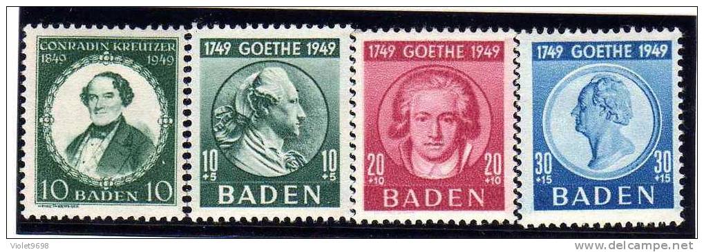 ALLEMAGNE BADE: TP N° 47/50 * - Baden