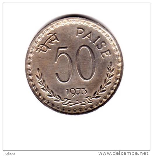 50 PAISE DE 1973  -indes- - Inde