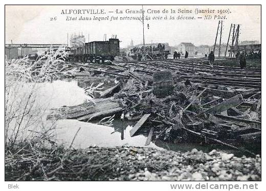 94.alfortville .la Grande Crue La Seine . - Alfortville