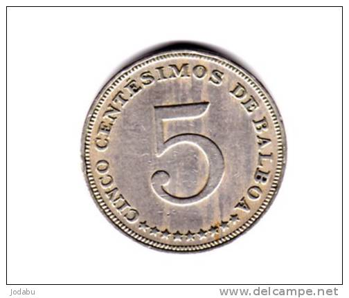 5 Centesimos 1962 -panama- - Panama