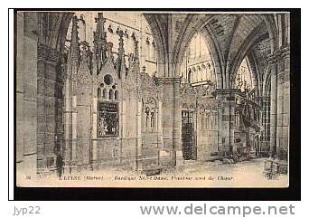 Jolie CP Ancienne 51 Lépine Basilique Notre Dame Pourtour Nord Du Choeur - écrite 10 Juin 1922 Ed ND. 86 - L'Epine