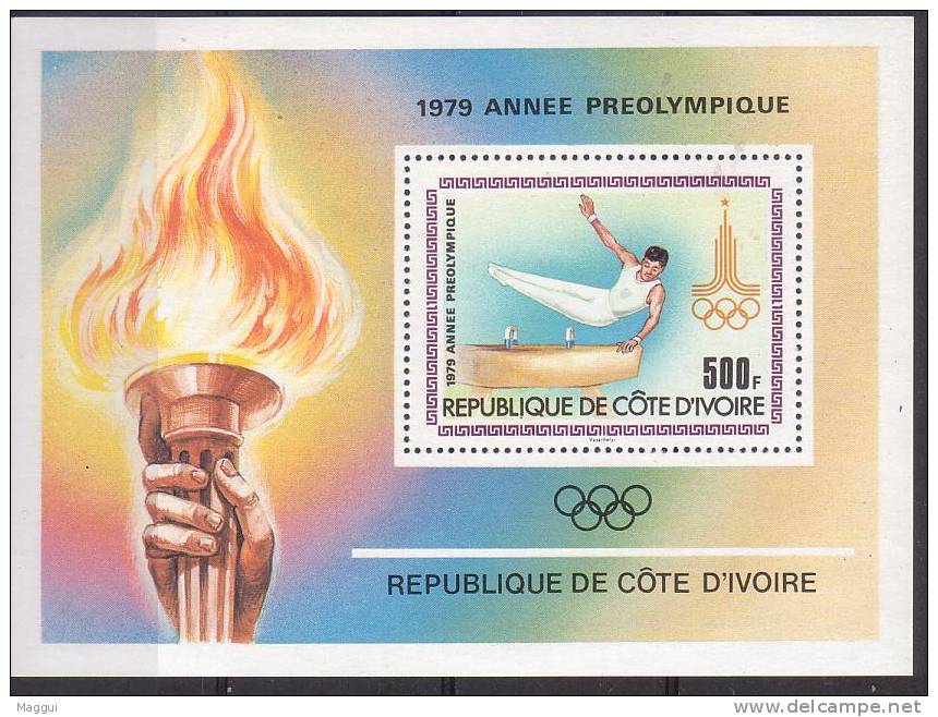 COTE D 'IVOIRE  BF 15   * *   JO 1980  Gymnastique Arcon - Gymnastique