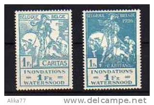 BELGIQUE     Neuf **   Y. Et T. N° 238/239          Cote: 17.50 Euros - 1910-1911 Caritas