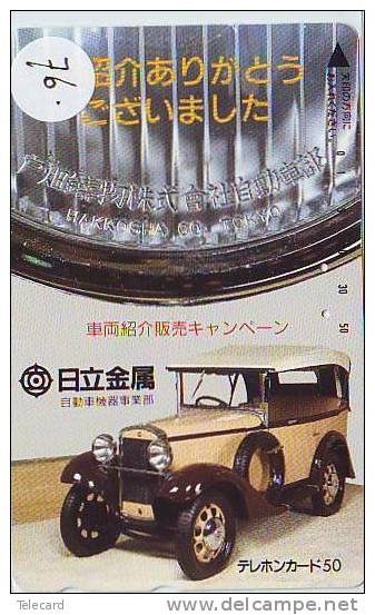 Telefonkarte OLDTIMER (76) Voiture Car Auto Phonecard Automibile Japan - Cars