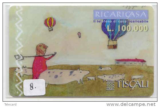 Télécarte ITALY TISCALI  (8) Phonecard Italia Pincarte - Öff. Gedenkausgaben