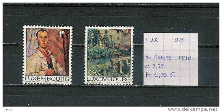 Luxemburg 1975 - Yv. 854/55 Postfris/neuf/MNH - Ungebraucht